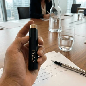 FoAé 10ml perfume lifestyle detail
